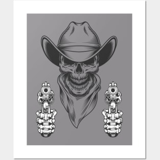 sheriff skull Posters and Art